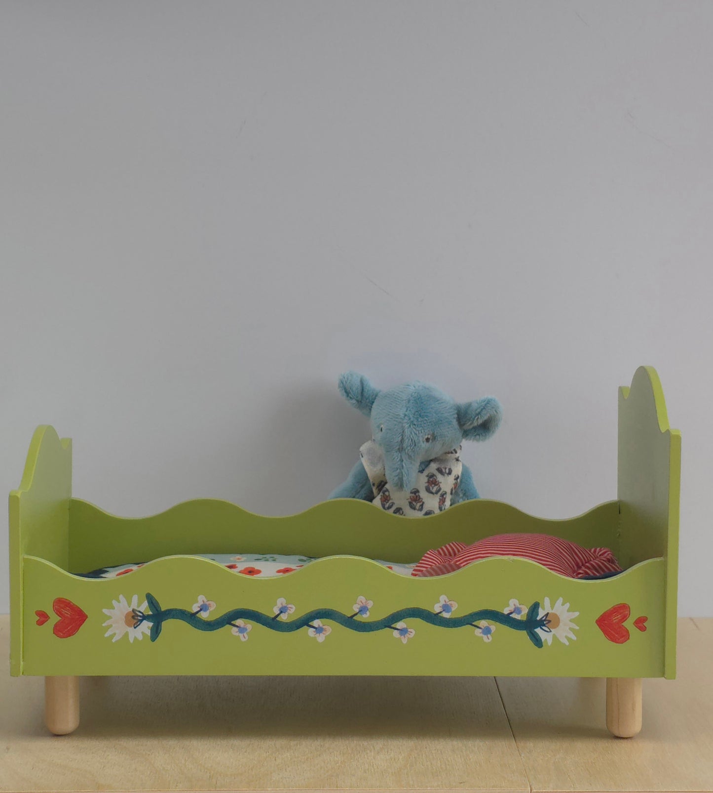 Wooden painted bed