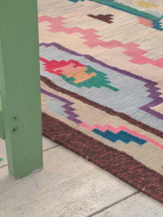 Vintage graphics rug