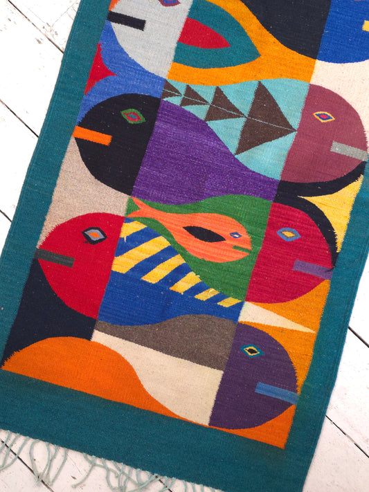 Vintage fish rug