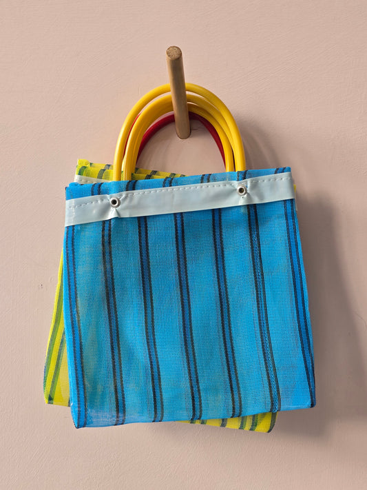Small recycled Stripe Market Bag -