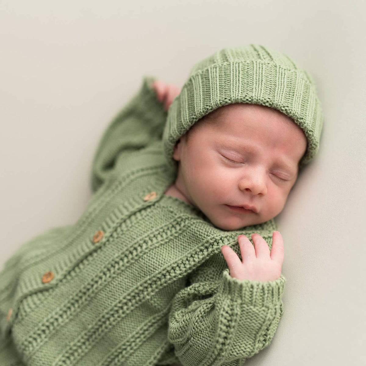 Organic cotton baby beanie