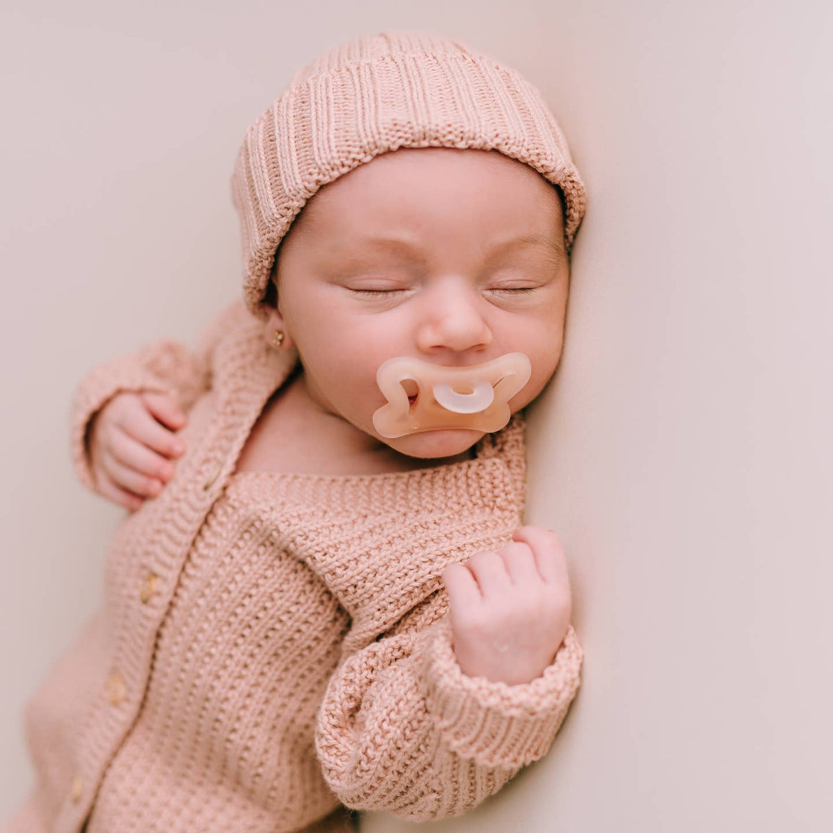 Organic cotton baby beanie