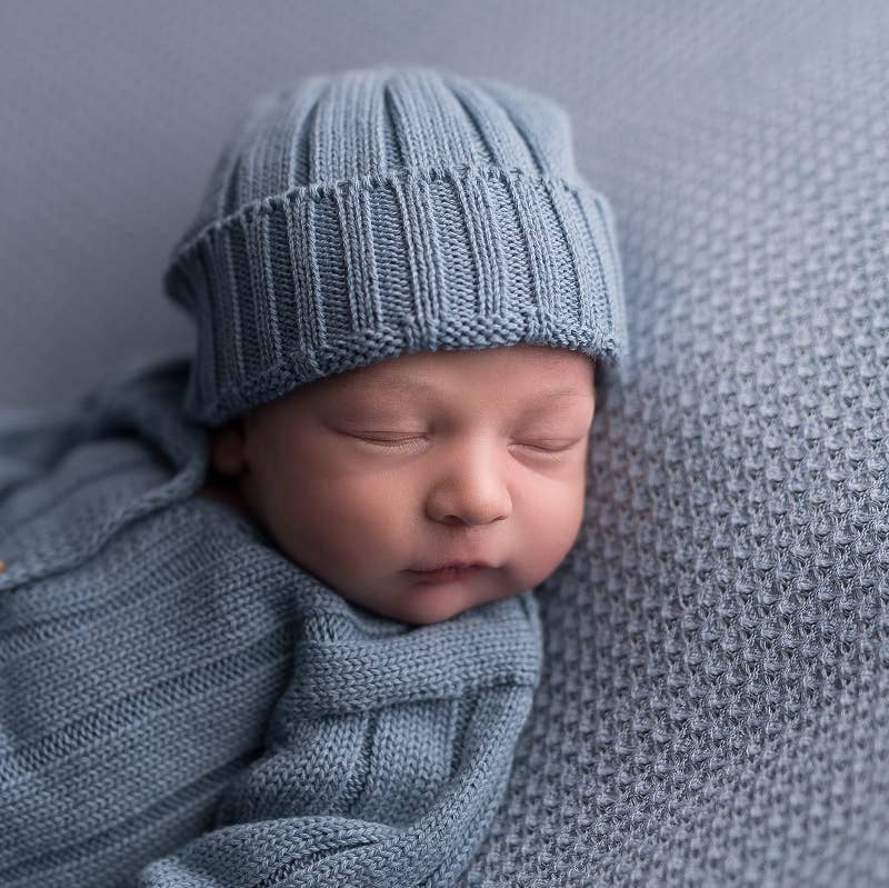 Organic cotton baby beanie