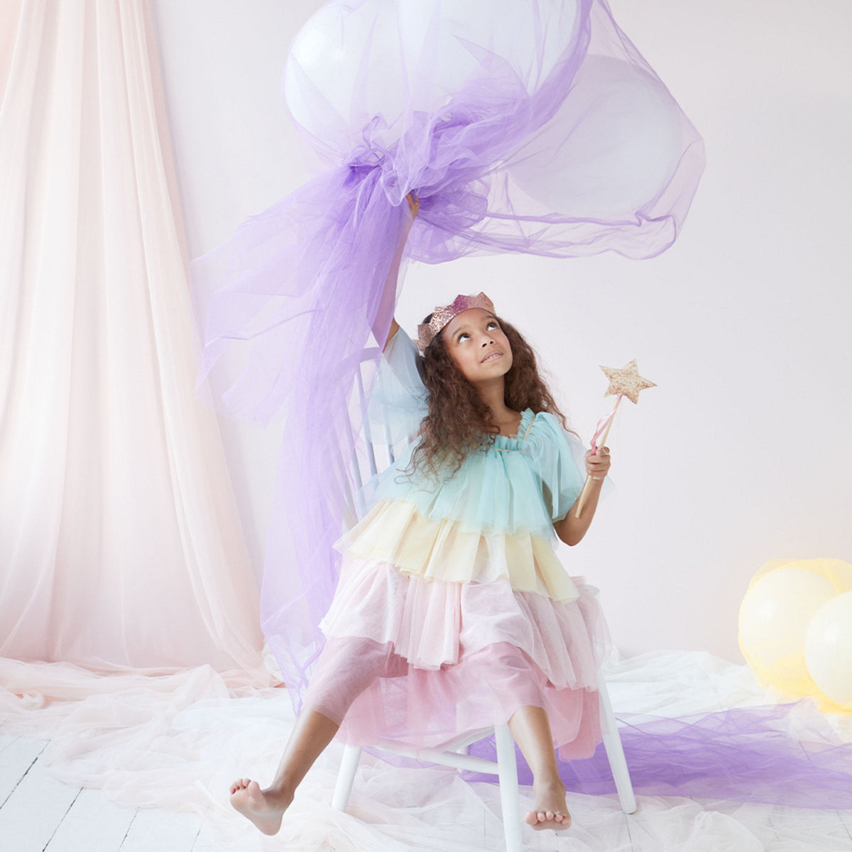 Rainbow princess dress