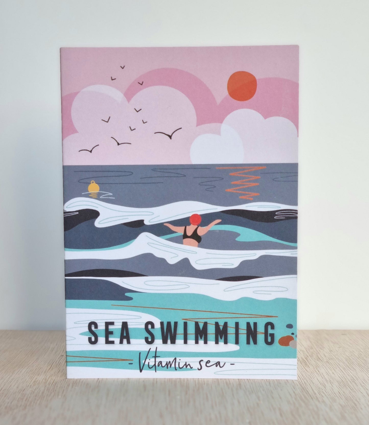 Sea swimming card