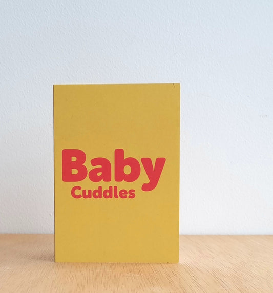 Baby cuddles card