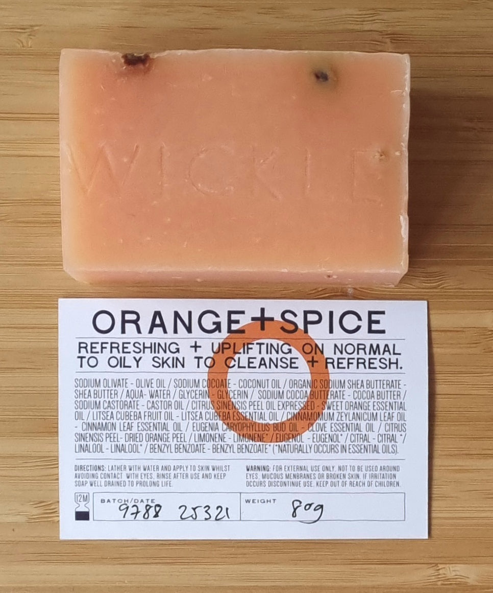 Hand Made Cold Process Soap: Orange & Spice