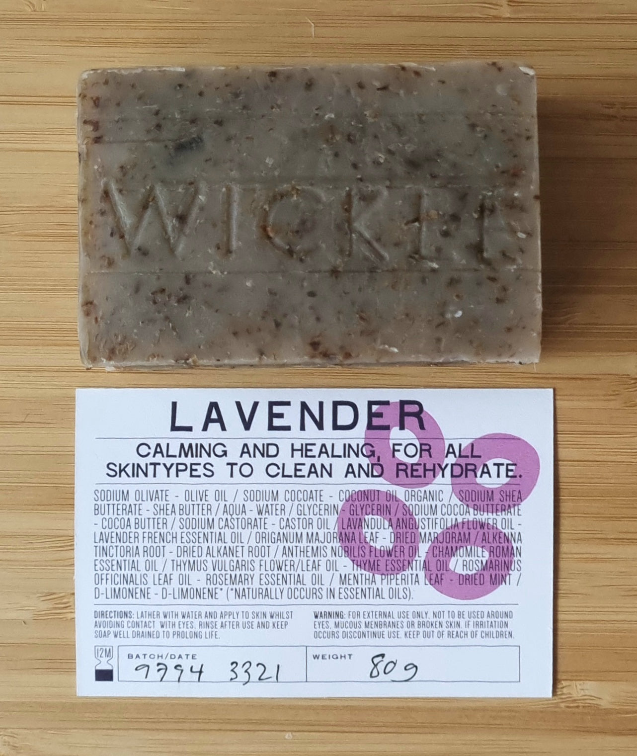 Hand Made Cold Process Soap: Lavender