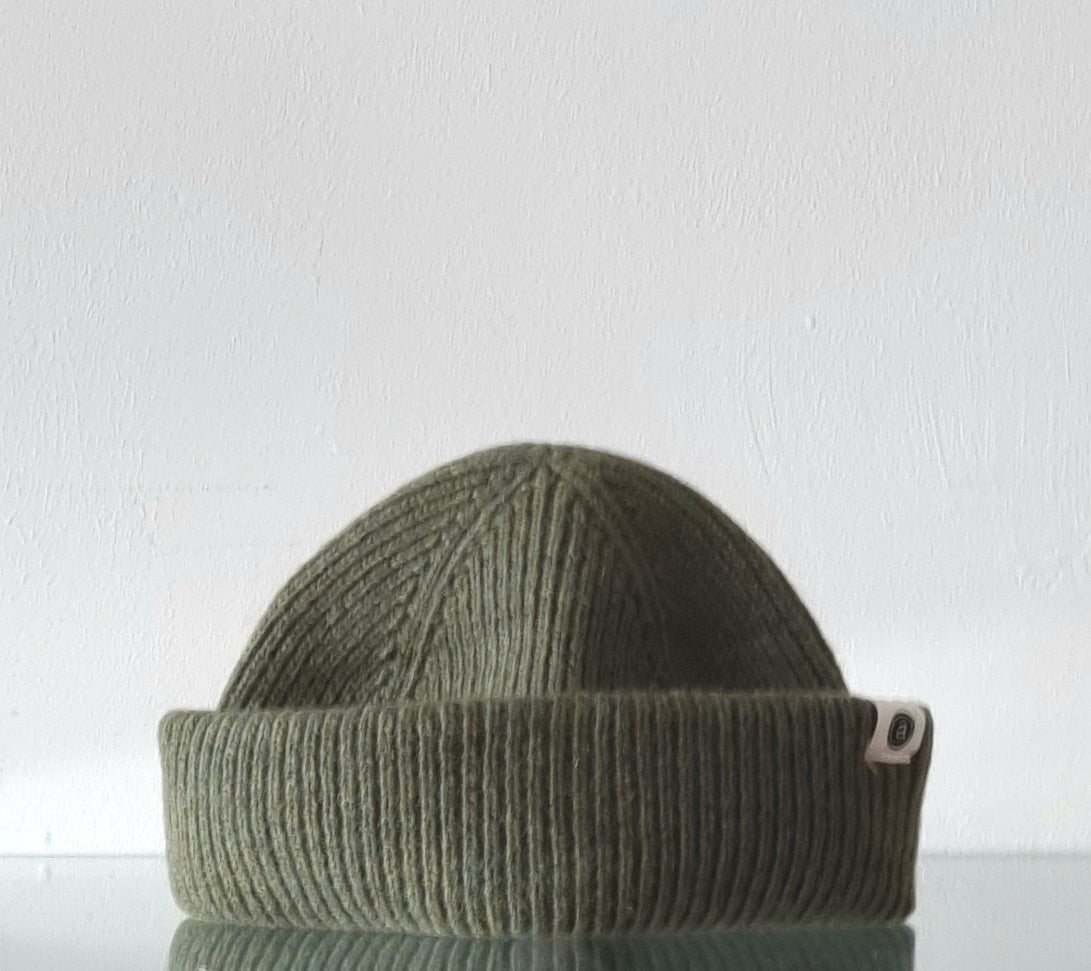 Knitted rolled hat