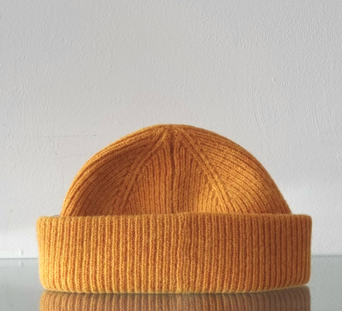 Knitted rolled hat
