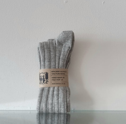 Long alpaca socks