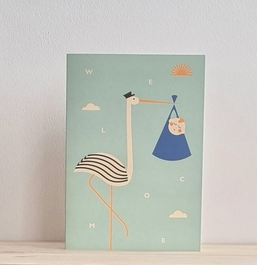 Baby stork card