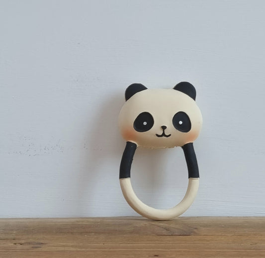 Panda rubber teething ring