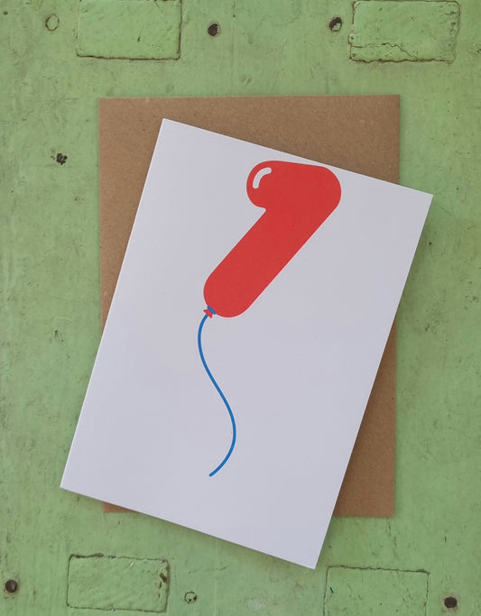 Balloon number cards
