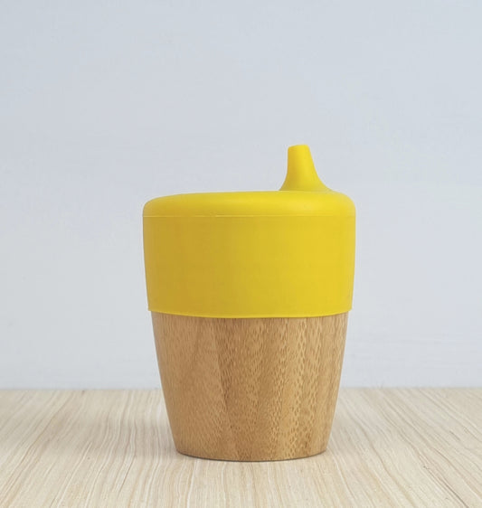 Bamboo sippy cup