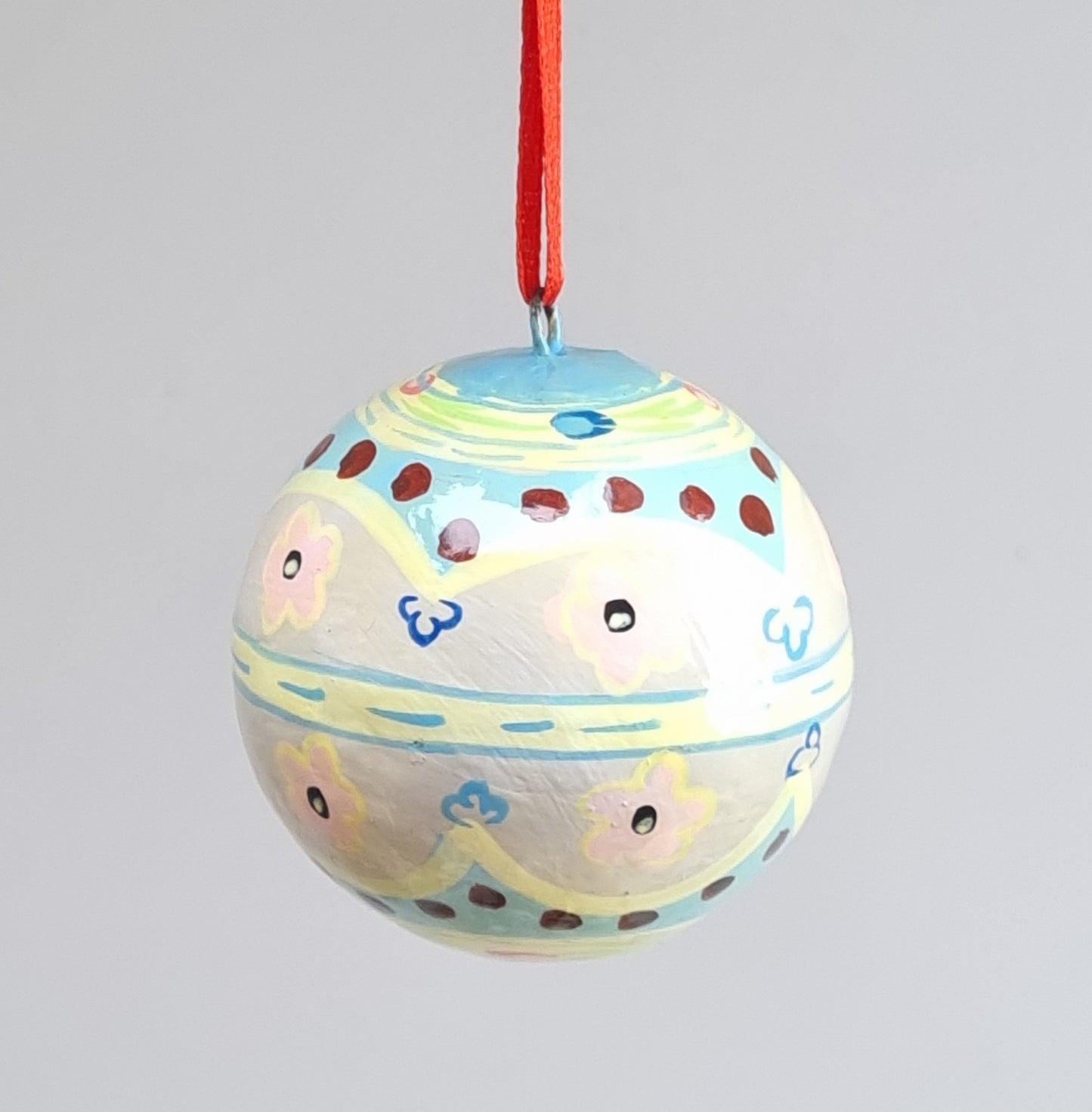 Folk painted bauble