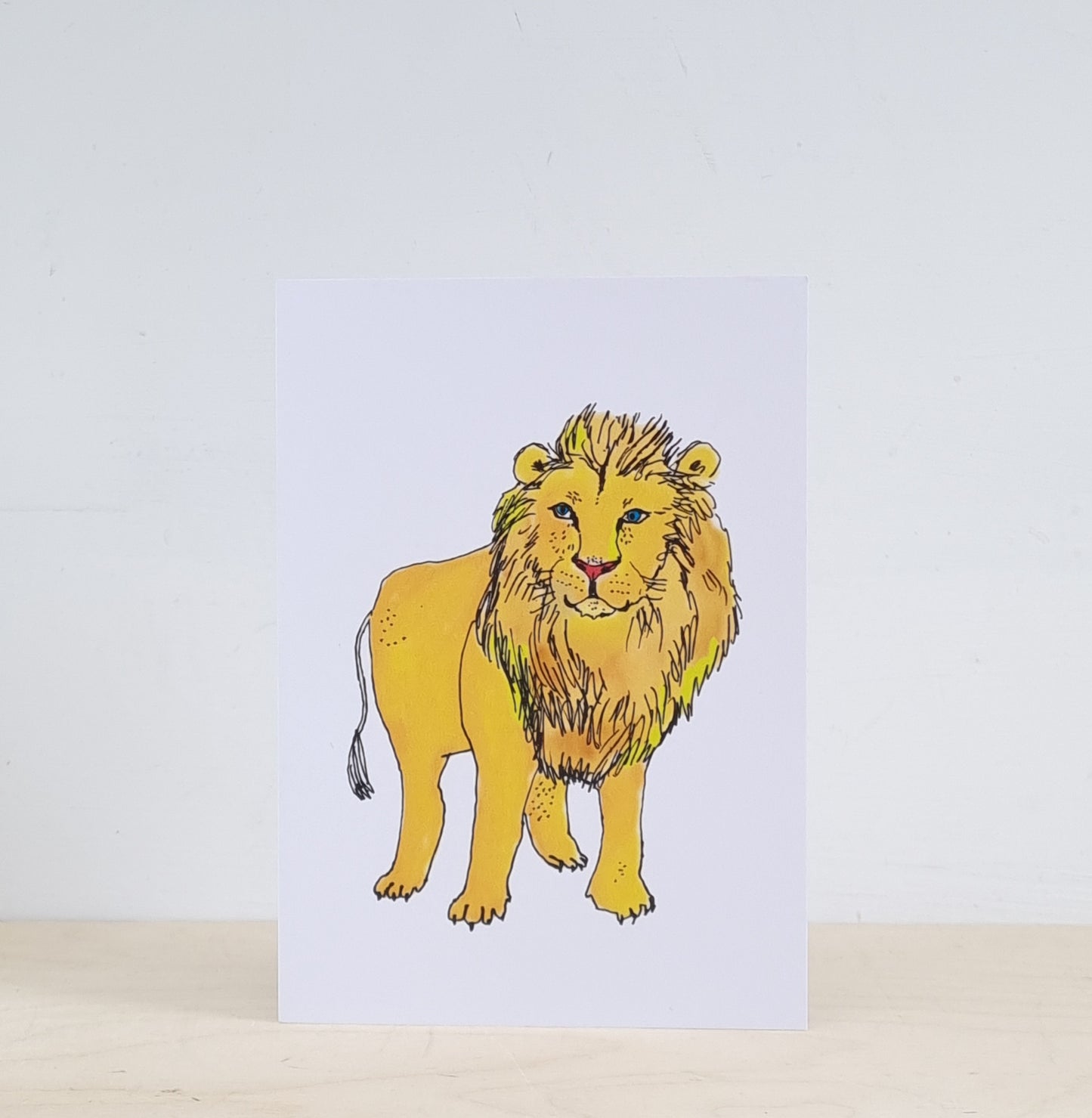 Luscious lion greeting card