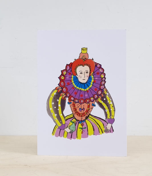 Queenie queen greeting card