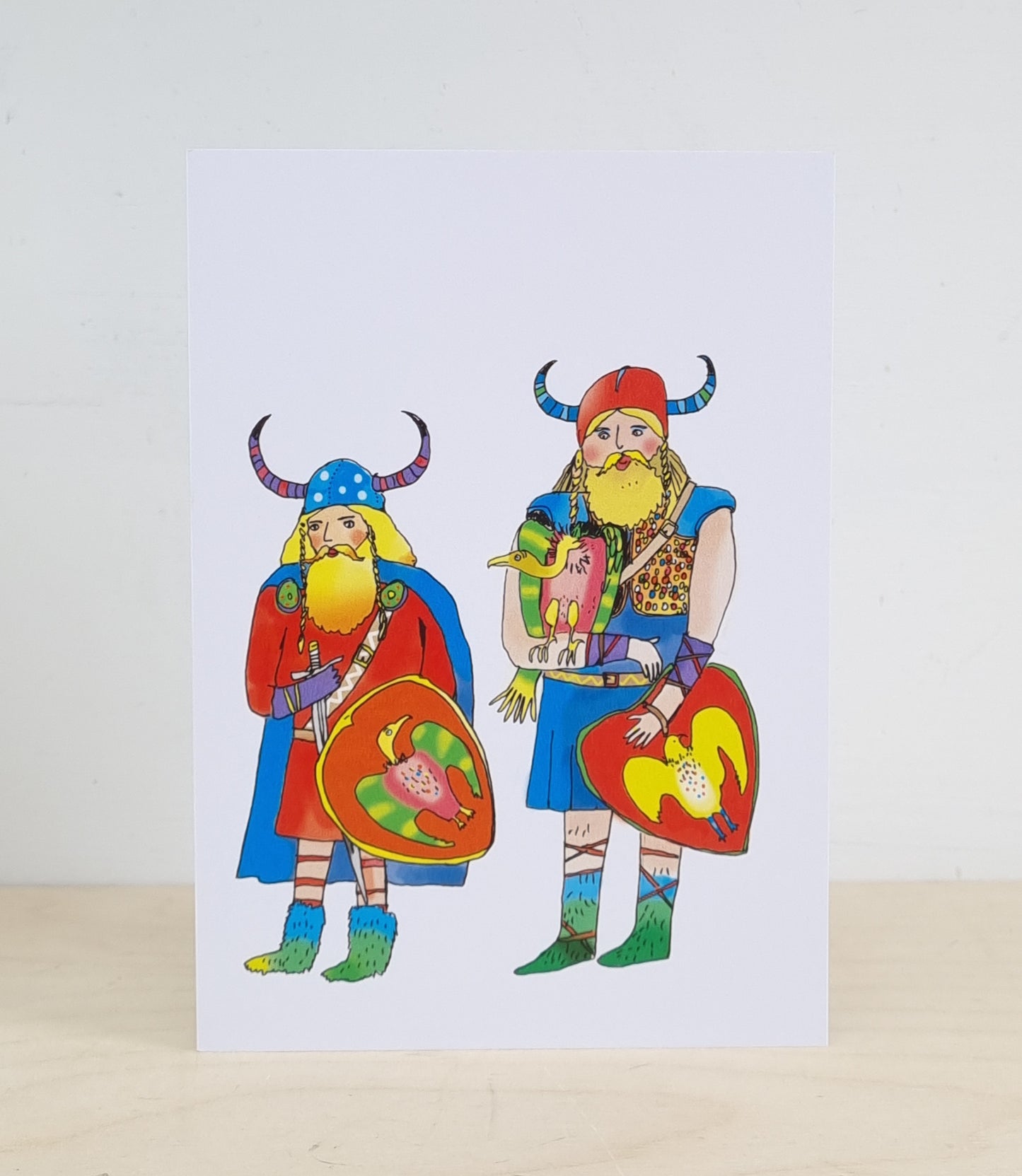 Vicious vikings greeting card