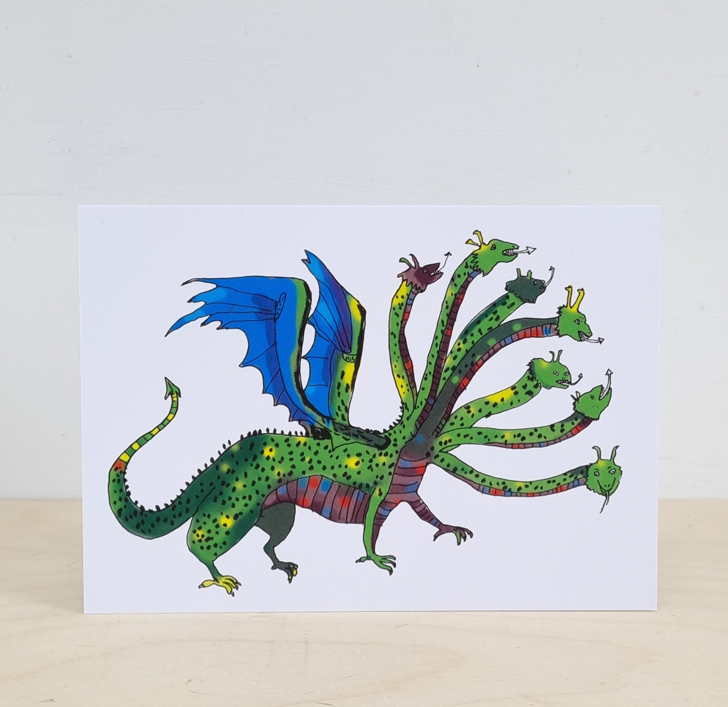 Happy hungry hydra greeting card