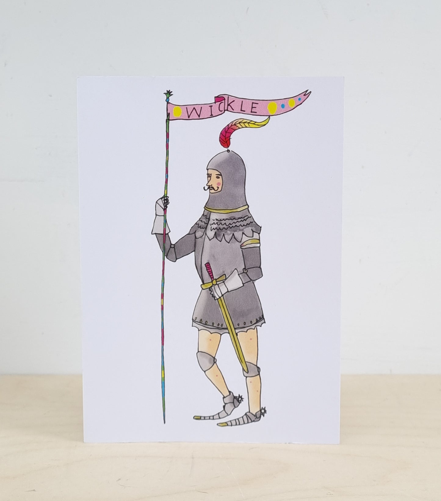 Kinky knight greeting card