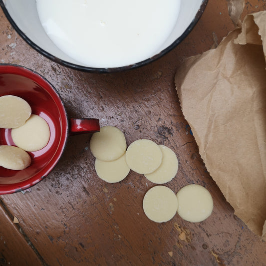 White chocolate buttons