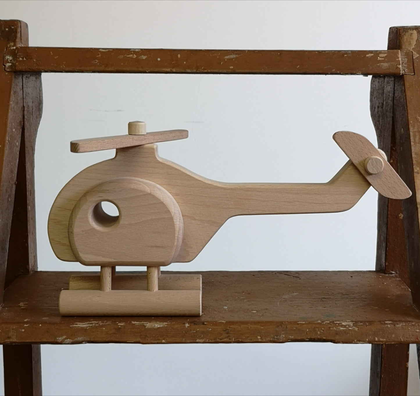Wooden helicopter