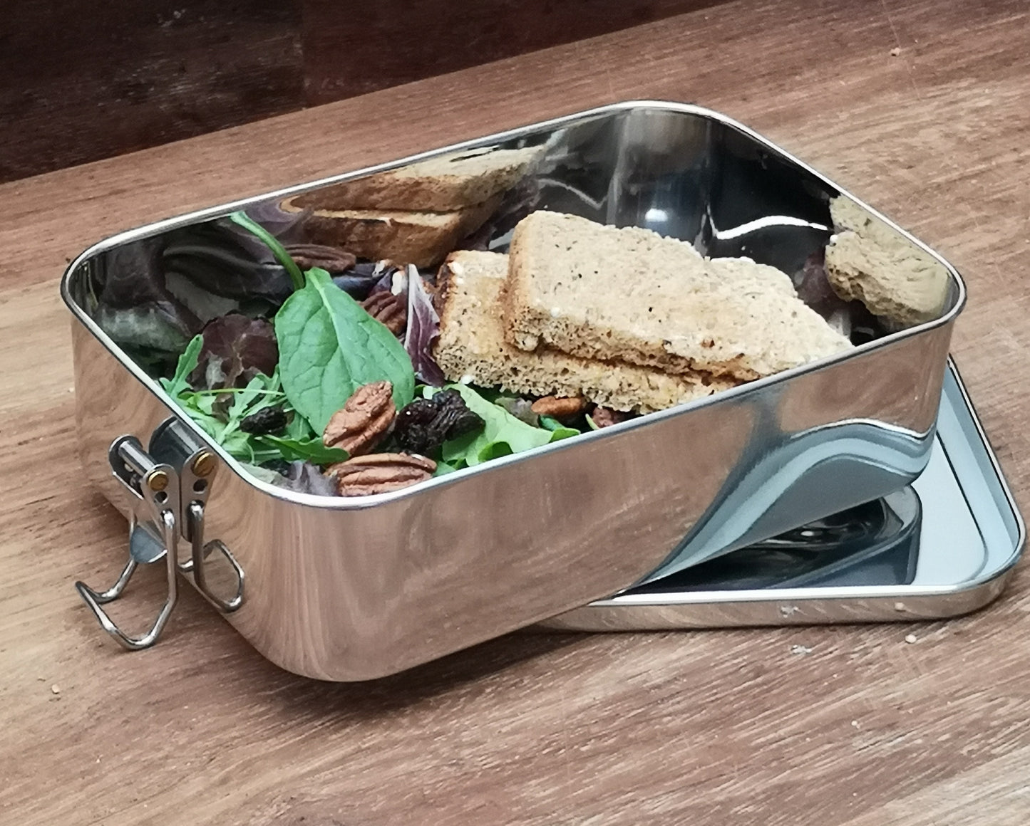 Leak resistant stainless steel lunch box- Yanam