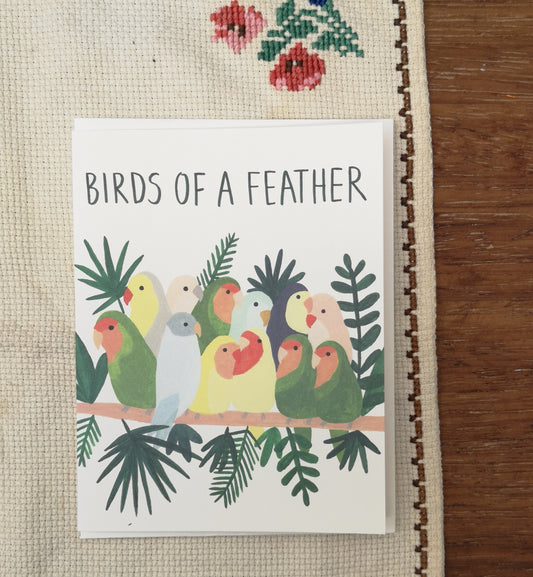 Birds of a feather card