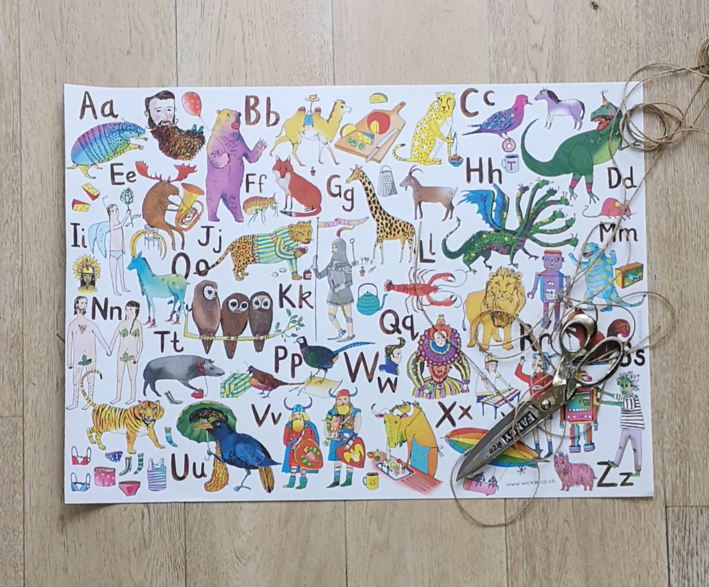 Wrapping Paper Abcd ABC wrapping paper – Wickle