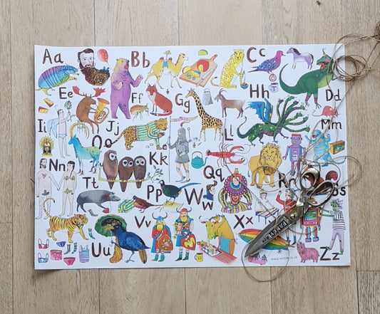 ABC wrapping paper