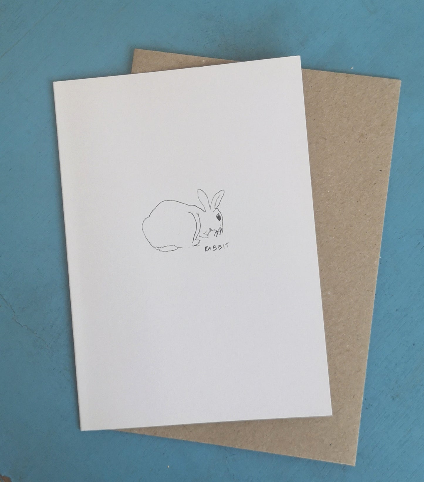 Animal line drawing card