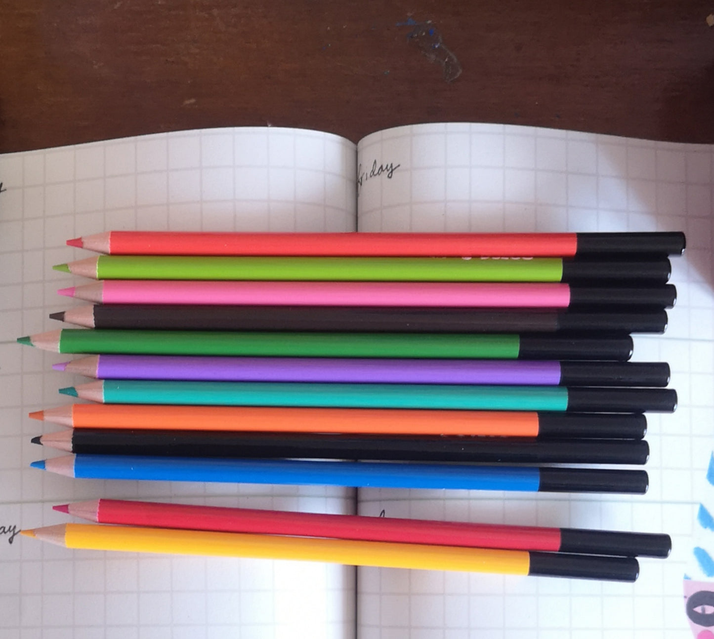 Water colour pencils