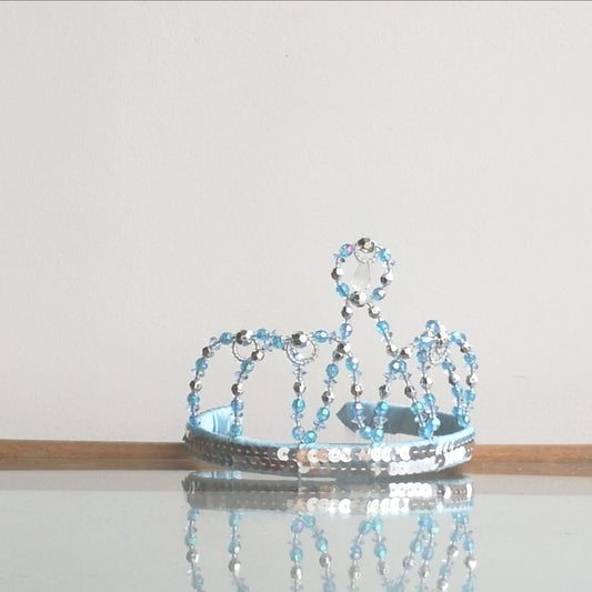 Blue princess tiara