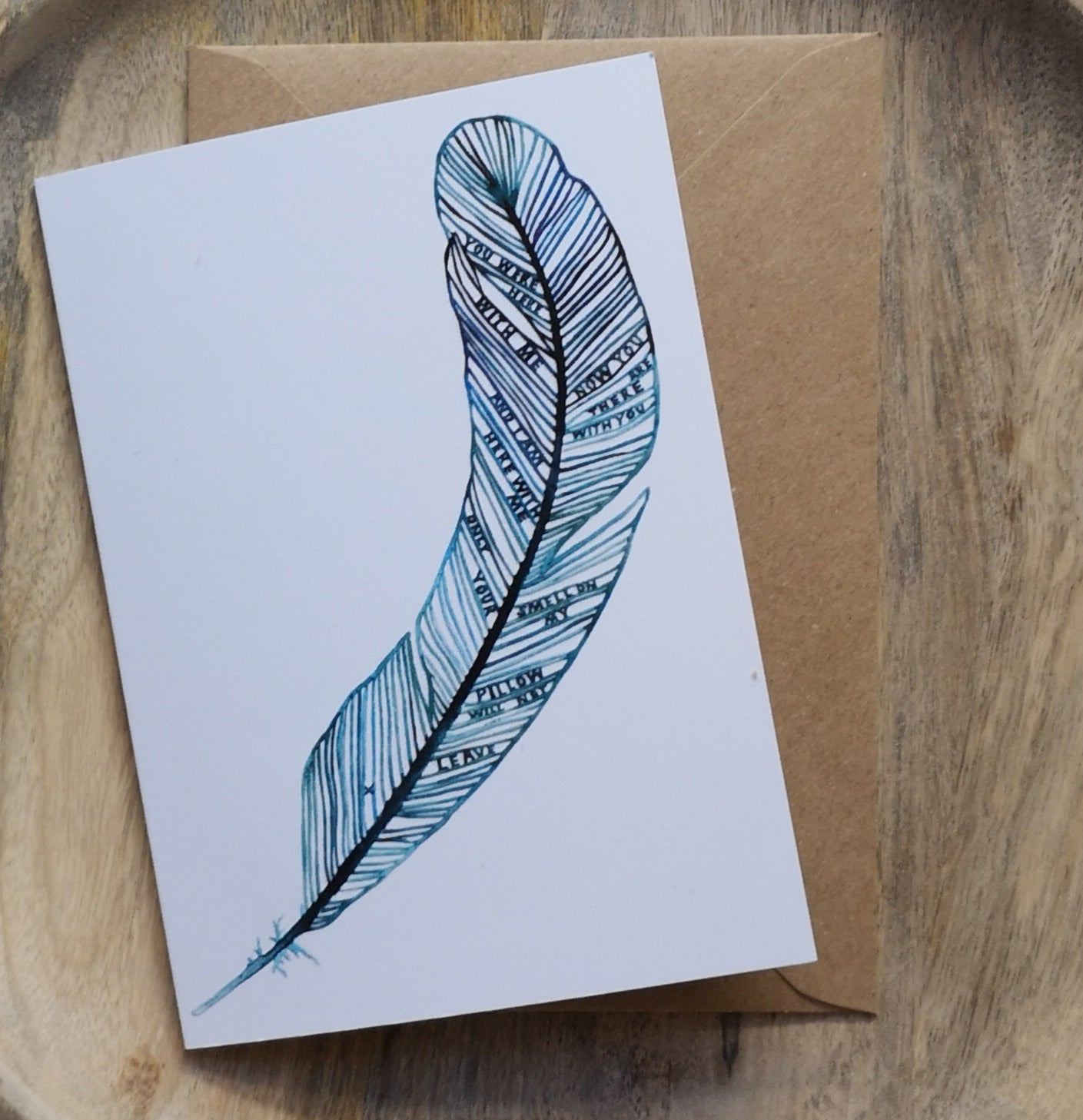 Feather card