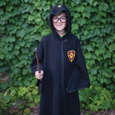 Wizard cloak and glasses